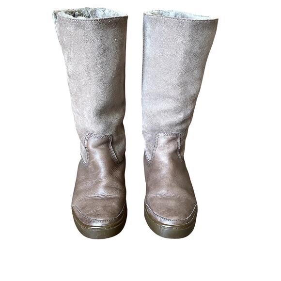 FRYE Gemma Shearling Tall Boots Brown Women's 6.5M Shearling Core Modern Rustic - Picture 5 of 13